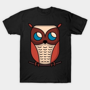 cute owl on a branch T-Shirt